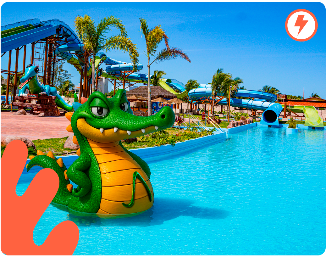Conheça a nossa montanha russa aquática